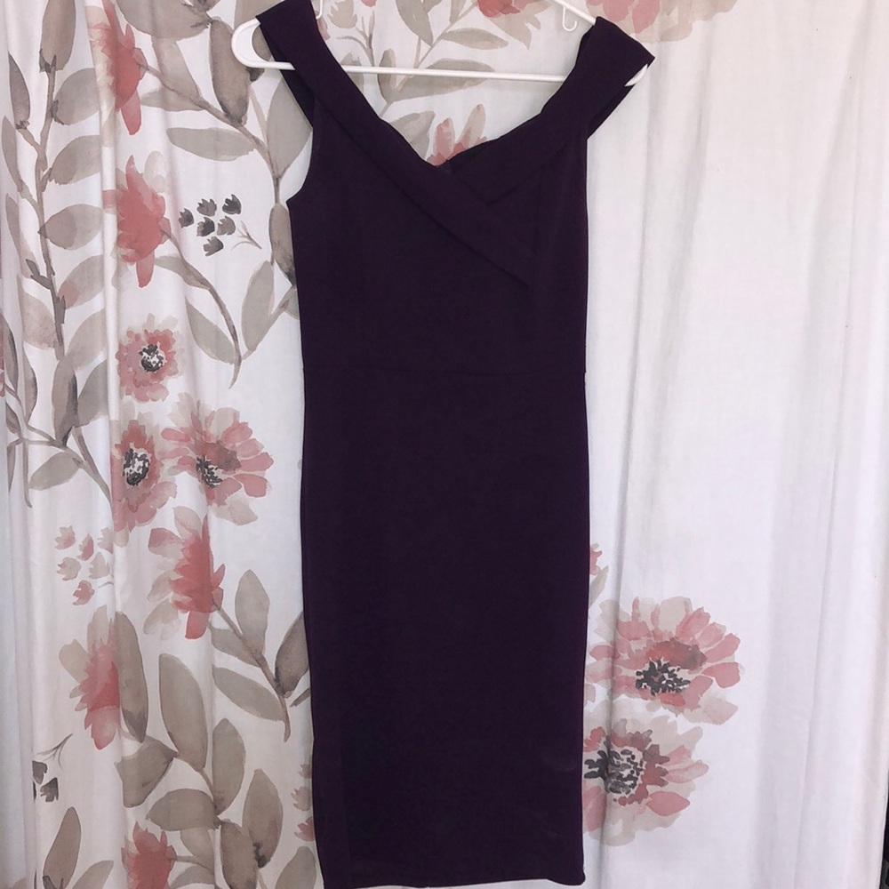 Purple cocktail dress